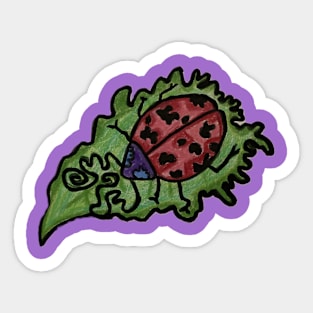 Trippy Ladybug Sticker